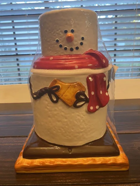 Snowman S'Mores Canister Cookie Jar