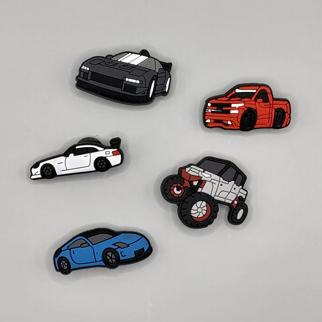 Revamp Your Crocs with Sporty Car Charms - Complete Set of 5! Revamp Your Crocs with Sporty Car Charms - Complete Set of 5!