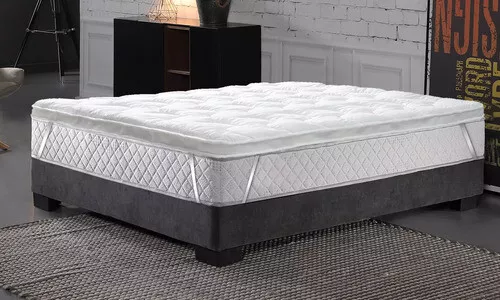 Surmatelas avec bande d'aération 3D  confort  douillet  moelleux épaisseur 5 cm