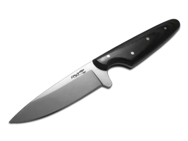 Fox Knives Campeggio 638 Fixed Blade Knife 440 Black Micarta