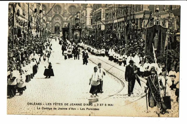 CPA-Carte Postale France-Orléans-Fêtes de Jeanne d'Arc en 1912??- Les Paroisses