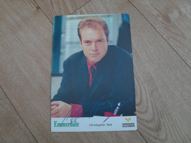 PETER AMORY - autographed cast card photo signed by Peter Amory EMMERDALE