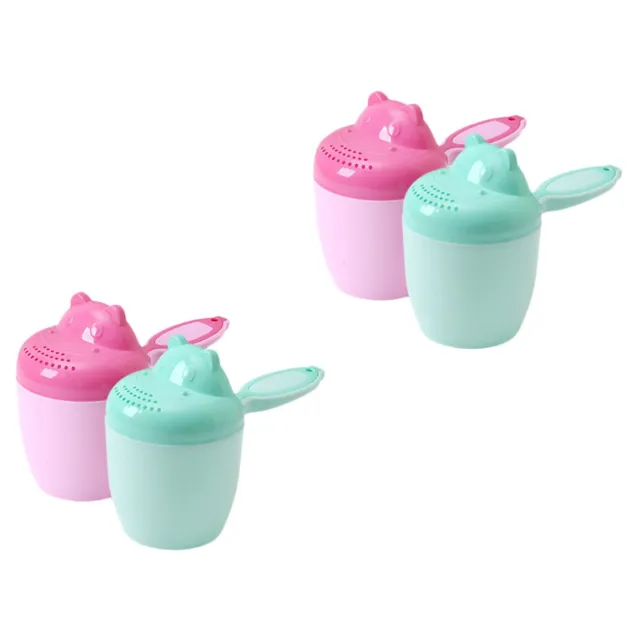 4 Pcs Children's Washing Cup Pp Toddler Baby Hair Rinser Infant Shampoo