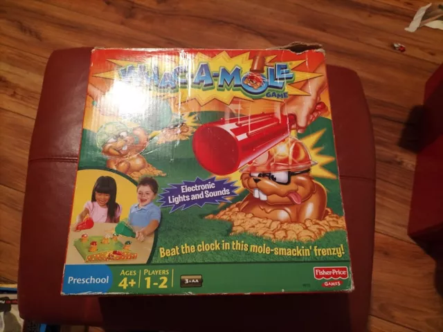 MATTEL ‘WHAC-A-MOLE’ KIDS Bop The Mole Game Sounds & Lights 1-2 Players ...