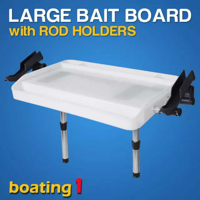 Large Bait Board Rod Holder Mount with Rod Holders ---Boat/Fishing/Cutting