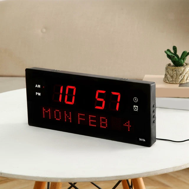 Horloge murale Lecture facile Accessoires pour la maison Réveil pour cuisine