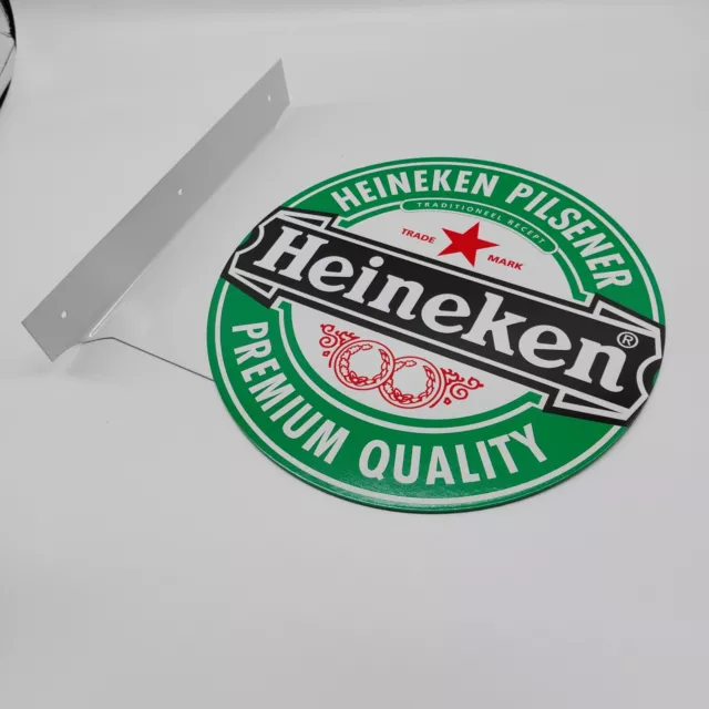 Heineken - FLANGE SIGN - BAR, MANCAVE, GARAGE, WORKSHOP