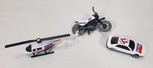 Pepsi Helicopter, Race Car & Motorcycle 1990's