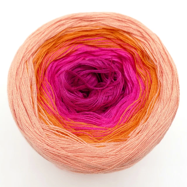 Bobbel Berggipfel Farbverlaufsgarn - 3-fädig 800 Meter Häkelwolle