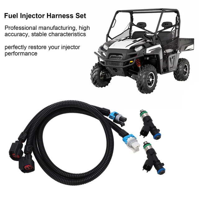 FUEL INJECTOR HARNESS Set Injector Nozzle With Connection Wiring Cable ...
