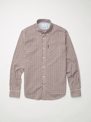 Ben Sherman Camicia da uomo Ben Sherman in cotone a maniche lunghe TAGLIA XL EXCL .s 