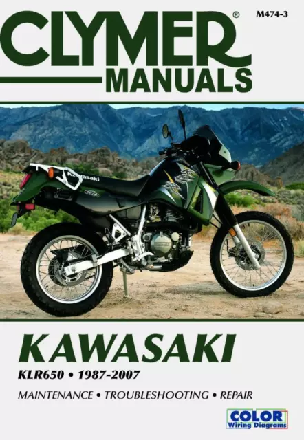 Kawasaki KLR650 Motorcycle (1987-2007) Service Repair Manual (Paperback)