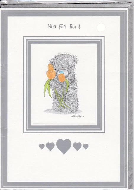 Me To You Bear Glückwunschkarte Zur Geburt – Niedliches Design Mit Goldfolie