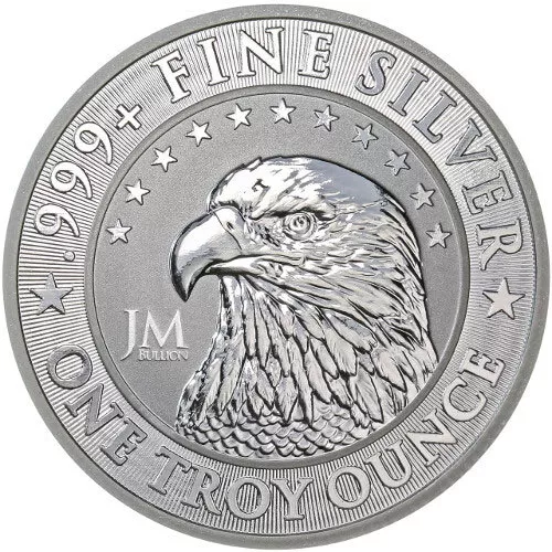 1 oz JM Bullion Eagle Silver Round (Reverse Proof-Like, New)