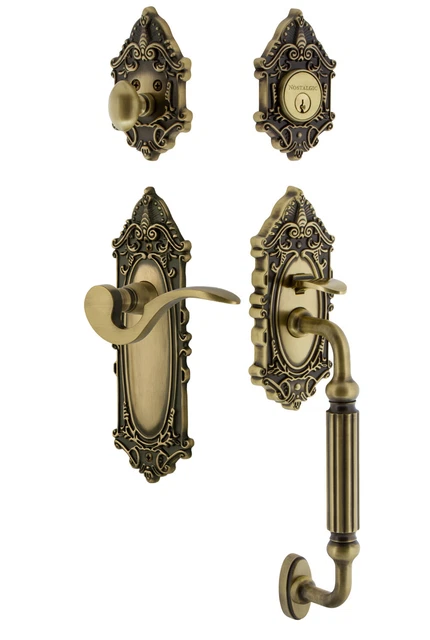 Nostalgic Warehouse VICMAN_ESET_234_FG_LH Victorian Left Handed - Brass