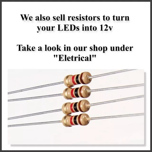 5mm Diffused 3v LED Bulbs for Lights on your Cars,Trains Etc. in 7 Colours 3