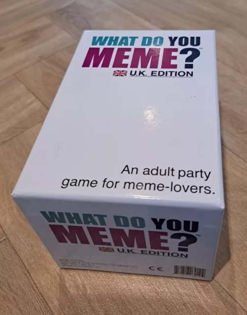 WHAT DO YOU Meme? Adult Party Game UK Edition Complete in Box inc Easel ...