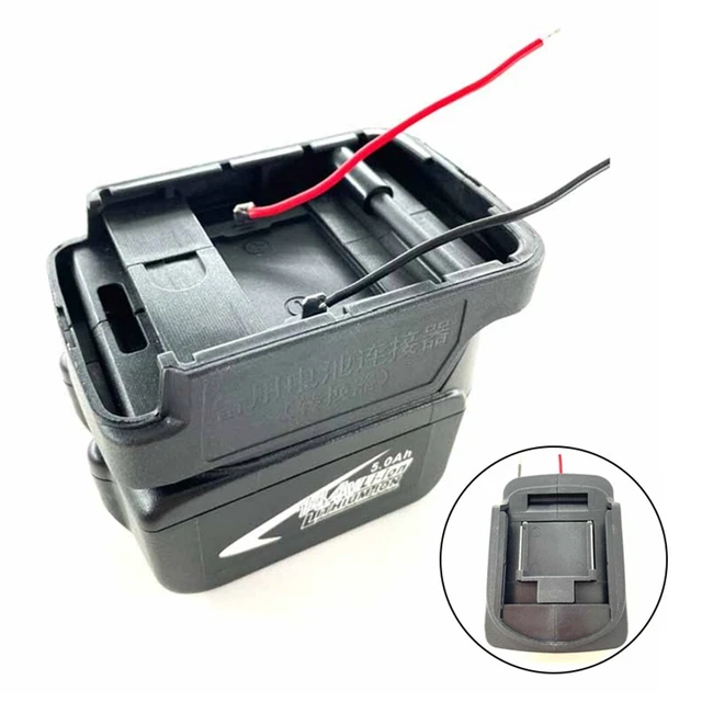 Adaptateur batterie bloc d'alimentation 1 pièce 18 V 80g 95x74x33mm facile à i