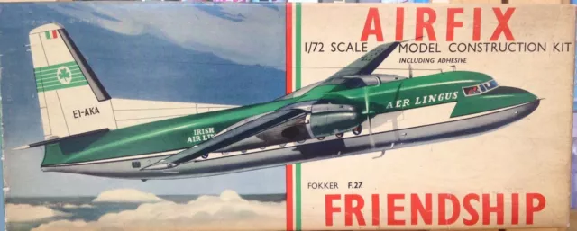 Airfix 1:72 Fokker F.27 Friendship Kit No. 583 1960, Opened Green Box, Complete