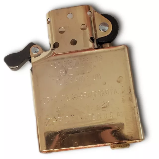 Zippo Inside Guts Insert Only BRASS (No Outside Case) New in Box