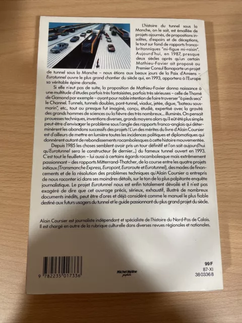 Eisenbahnbuch "Le Dossier du TUNNEL sous la Manche" Alain Coursier 2