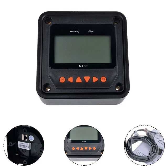 MT50 REMOTE CONTROL Meter with Large Screen LCD Display for Solar ...