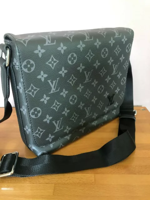 Louis Vuitton District PM Monogram Eclipse Messenger Bag Black