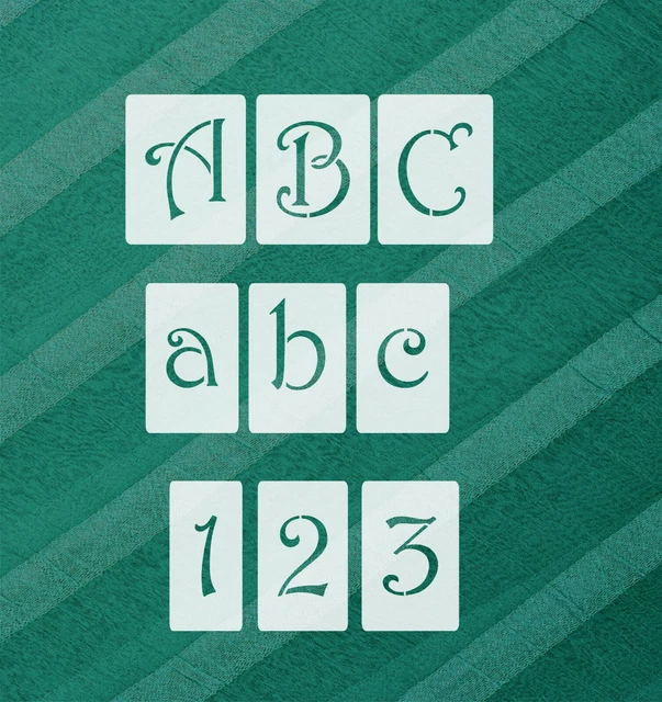 Schöne Schrift Abc Groß Und Klein ALPHABET SCHRIFT-SCHABLONEN SCHNÖKEL-BUCHSTABEN Sets groß, abc klein