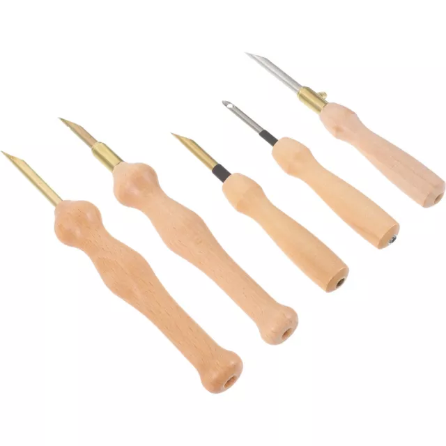 5 Pcs Needle Felt Kit Stamp Embroidery Stainless Steel Apparel Sewing Tools