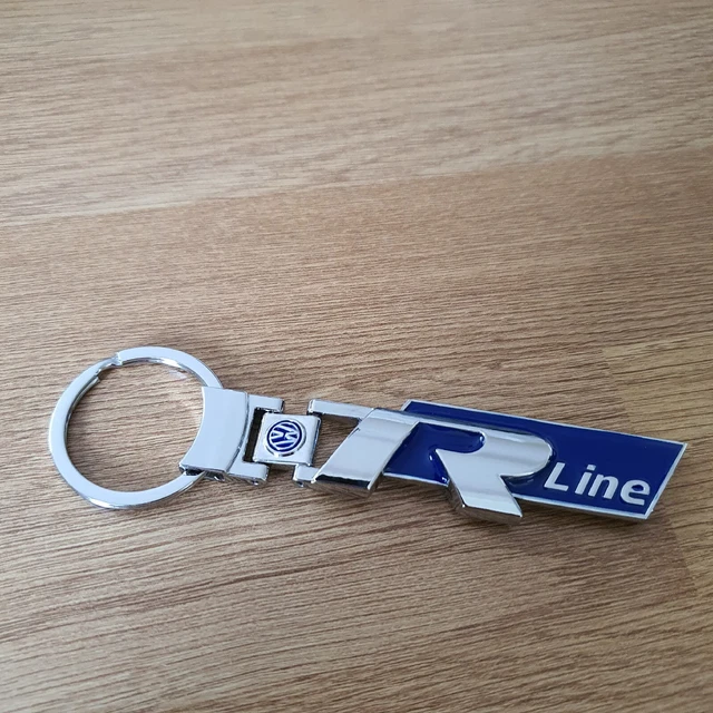 VOLKSWAGEN Rline METAL Keychain Rline Blue For Volkswagen Holder Keys Metal