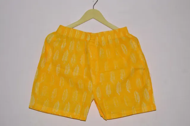 2XL Size Short Boxer Shorts for Women Cotton Block printed cotton Night Wear