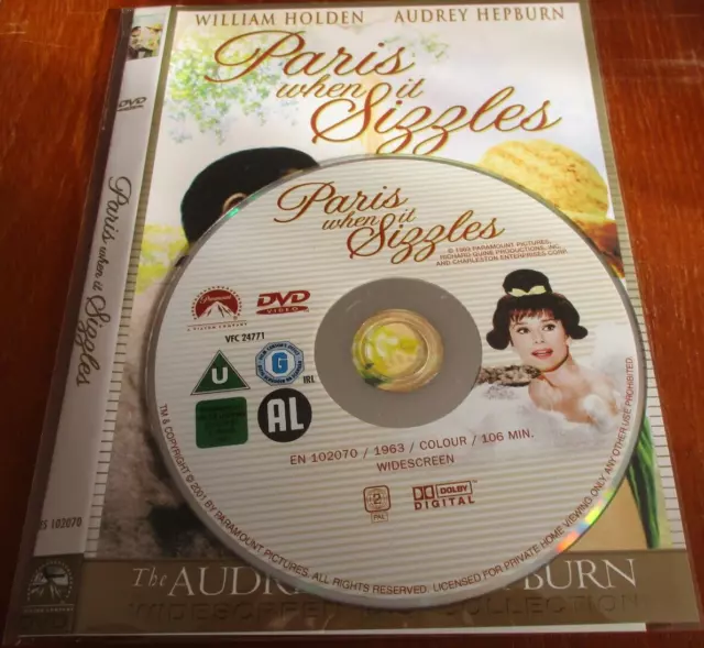 Paris When It Sizzles DVD (2001) William Holden, Quine (DIR) cert U