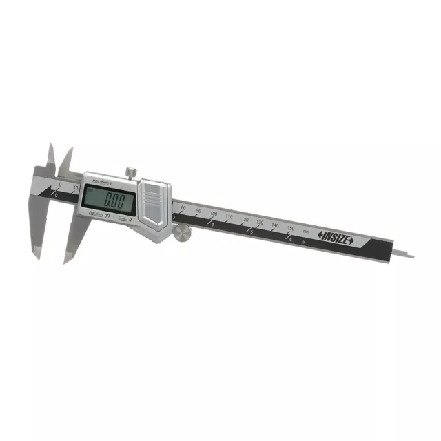 Insize 1114-150A Digital Caliper Range 0-150mm/0-6" Resolution 0.01mm/0.0005"