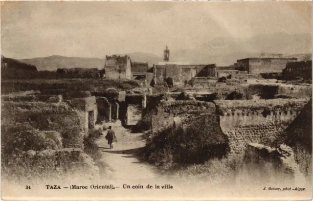 CPA AK MAROC Geiser TAZA Un coin de la ville (69184)