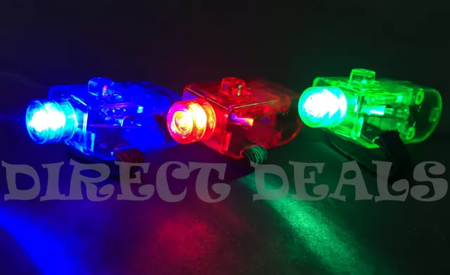 200 Pc Light Up Laser Finger Mix Rgb Led Ring Rave Party Favors Glow Beams Torch