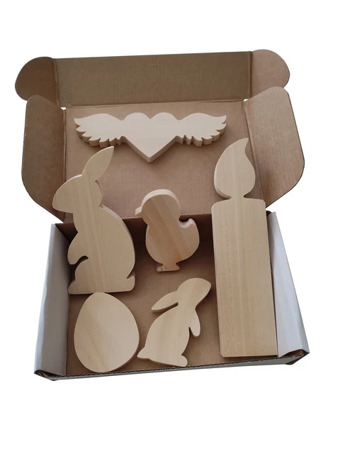 STRYI Madera Patrón Bruta Set Pascua - 6 Pcs.
