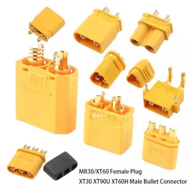 XT30 XT90U XT60H Conector femenino RC Avión Conector RC Avión Batería