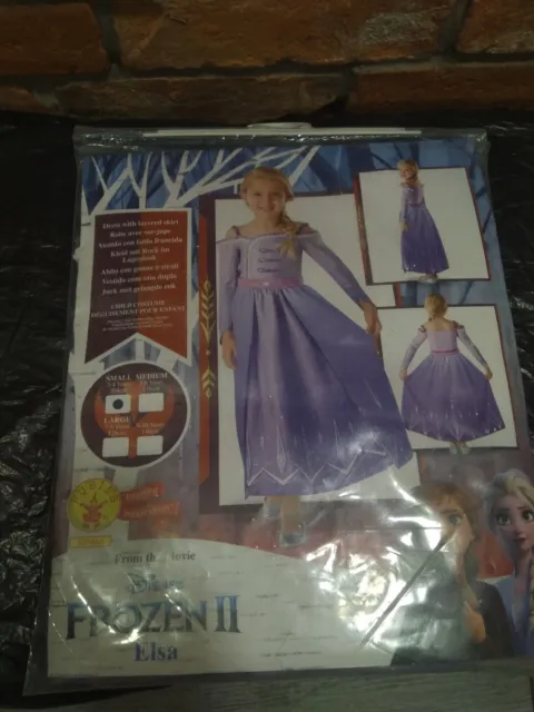 Abito Deluxe Principessa Elsa Ragazze Disney Frozen 2 Favole Costume Bambini