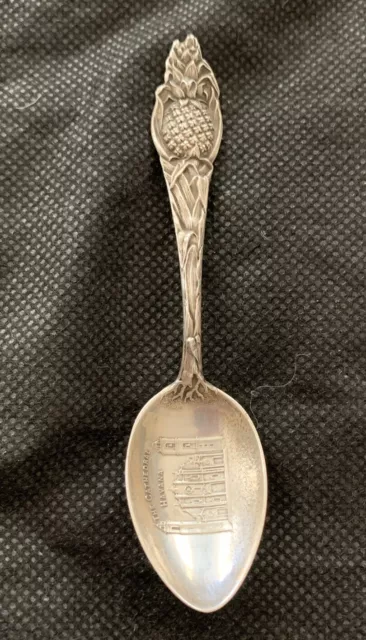 Vintage Havana Cuba Cathedral Sterling Silver 12g 4” Souvenir Spoon