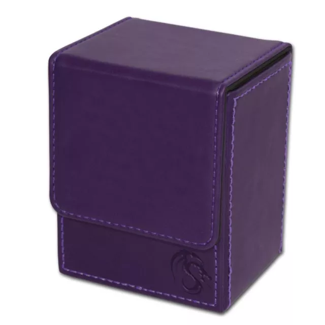 BCW Deck Case LX Purple Gaming Card Holder Magnet Magic Gathering MTG Game Box