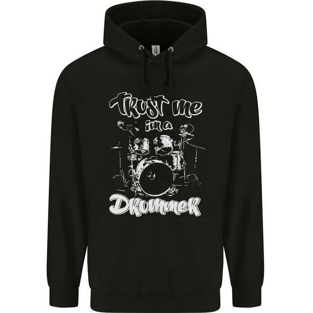 Trust Me Im a Drummer Funny Drumming Drum Childrens Kids Hoodie