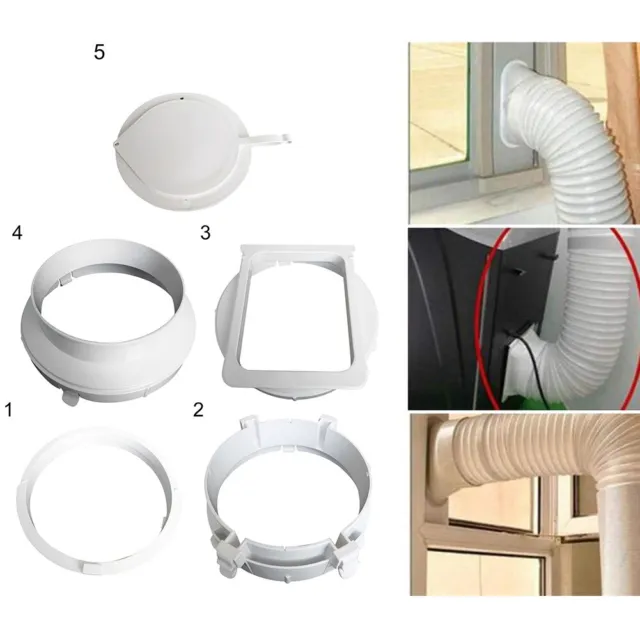 1 pièce interface carrée ronde conduit d'échappement pour climatiseur portabl