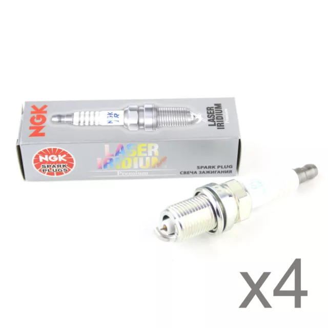 NGK 4x Laser Iridium Spark Plugs - 1498