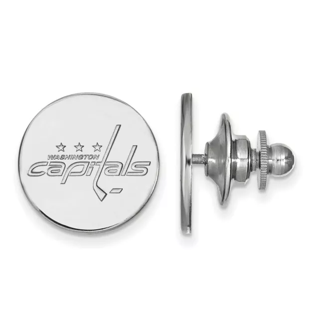 Sterling Silver NHL Washington Capitals Lapel / Tie Pin