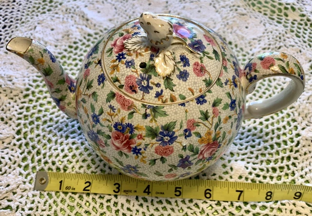 Vintage Tea Pot Royal Winton Grimwades Old Cottage Chintz