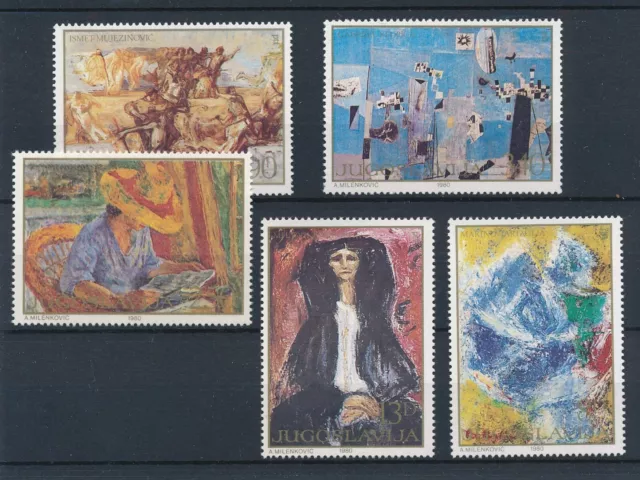 [BIN9317] Yugoslavia 1980 Painting good set of stamps very fine MNH