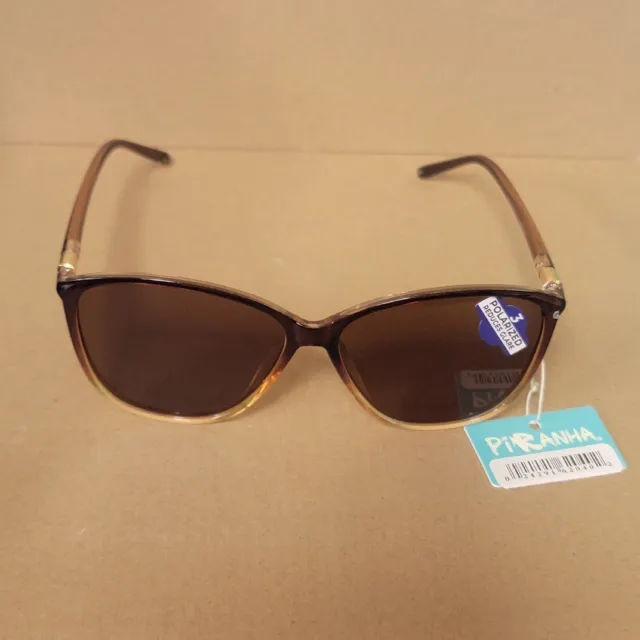 Piranha Polarized Reduces Glare Womens Brown Frame Sunglasses Style # 62040