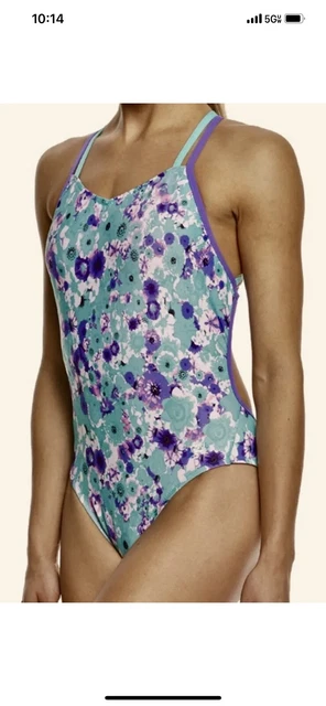 SPEEDO Missy Franklin Splash Magic Green Swim Suit Sz 30 A5