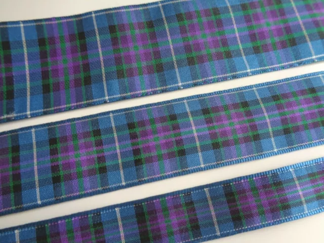 Pride of Scotland ANCIENT Tartan Ribbon Various widths and lengths