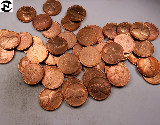 1927 Lincoln Wheat Penny Cent Roll ~ 50 Coins ~ (R17)